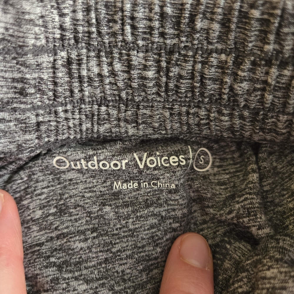 Outdoor Voices Cloud Knit All Day Super Soft Grey Heather Joggers Sweatpants - Picture 2 of 10